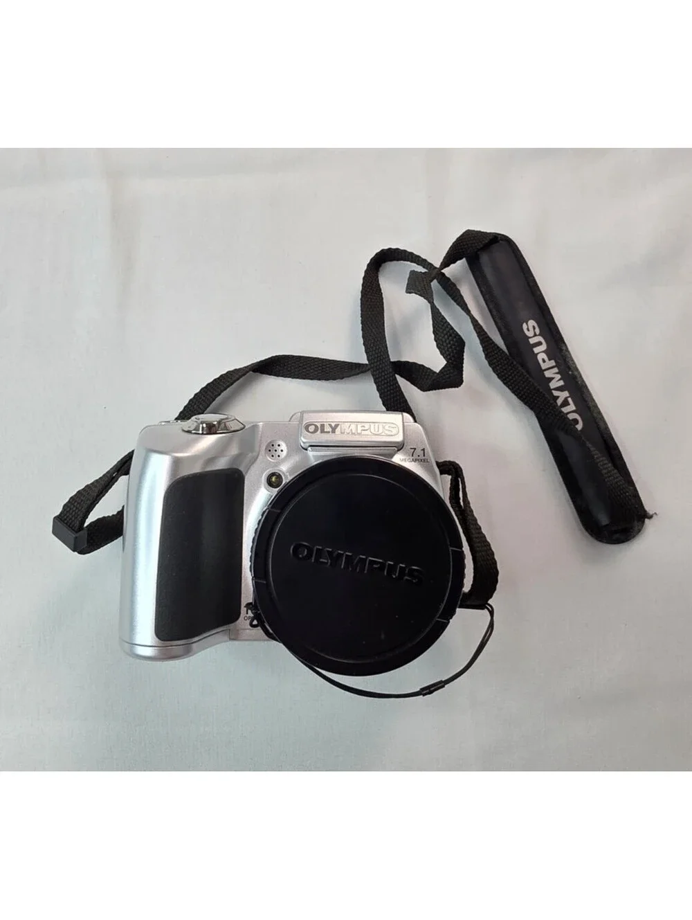 Olympus SP-510UZ Silver Digital Camera 7.1MP With Box Cords Manuals TESTED